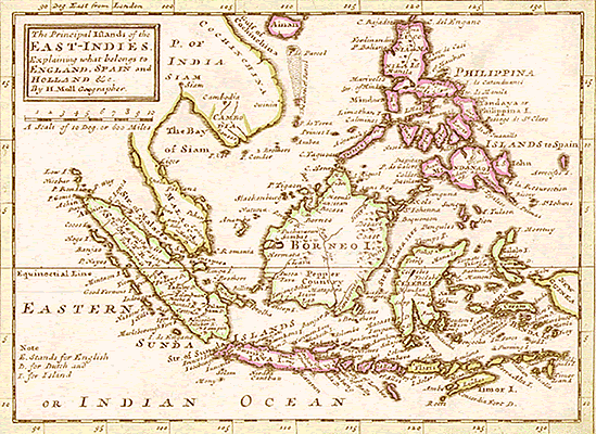 Mapa das "Índias ocidentais"