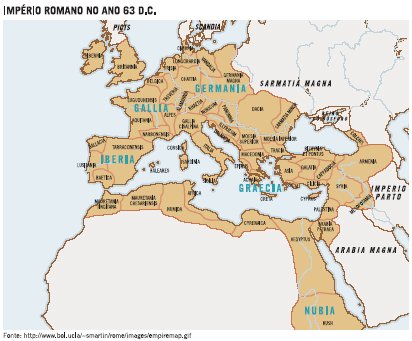 Imprio romano no ano 63 D.C.
