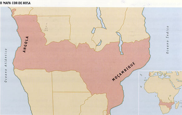 O mapa cor-de-rosa